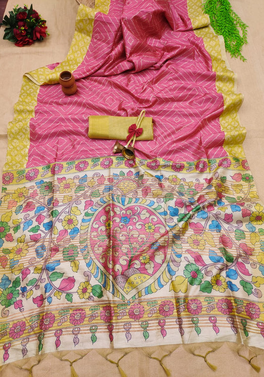 SOFT TUSSAR SILK SAREE