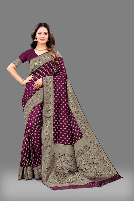 Soft Lichi Silk Saree