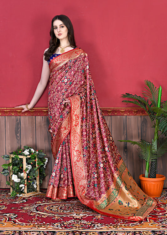 Soft Pethani silk saree