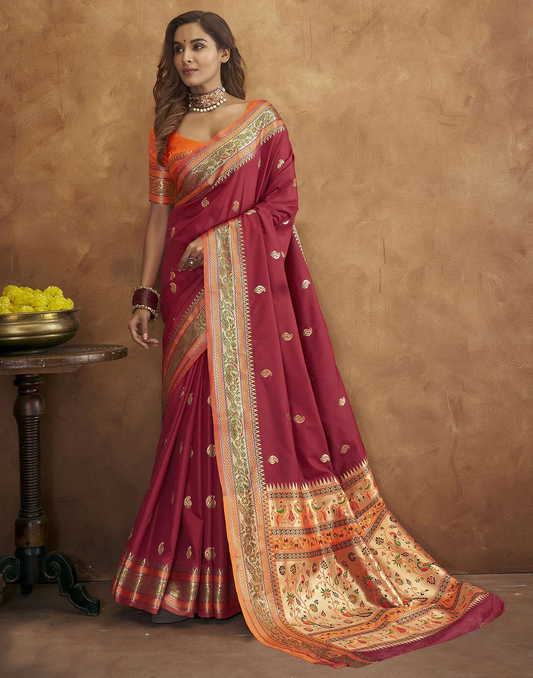 Soft Pethani silk saree