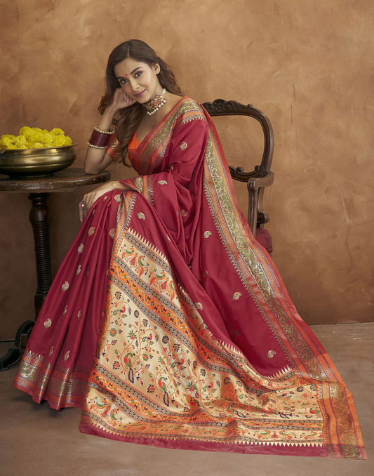 Soft Pethani silk saree