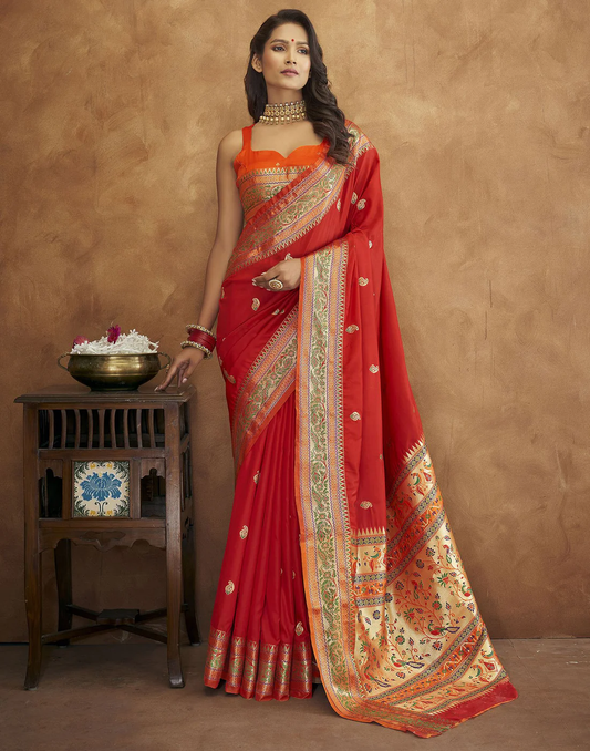 Soft Pethani silk saree