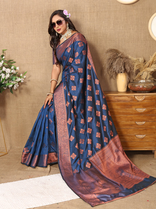 Soft katan silk saree