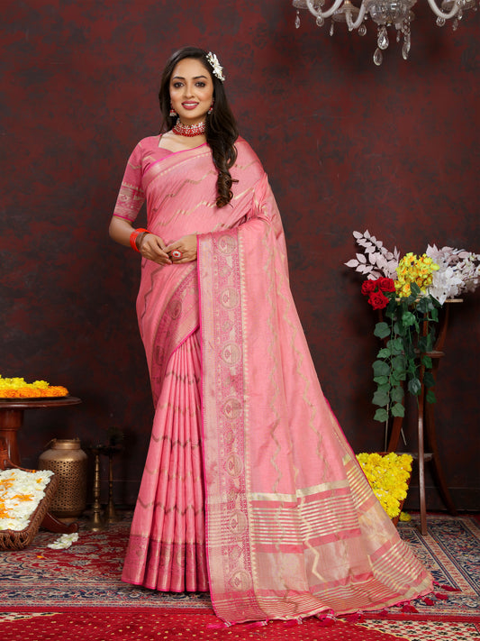 Soft cotton silk saree