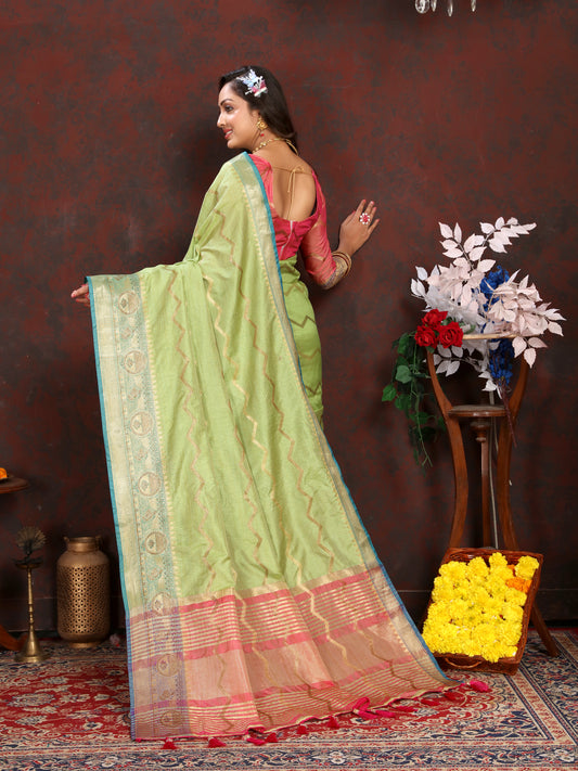 Soft cotton silk saree