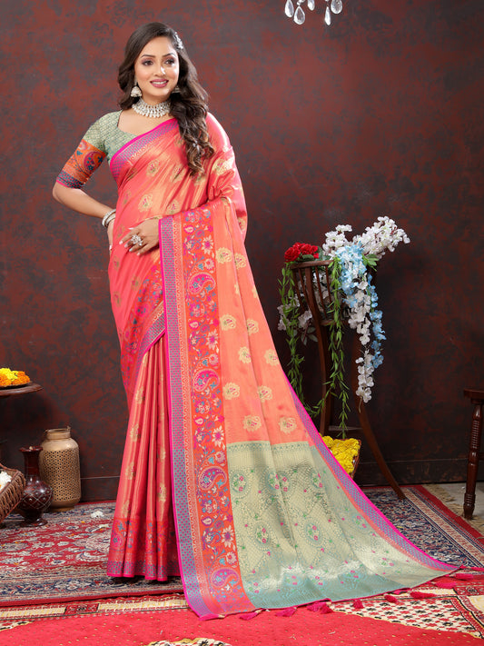 Soft Paithani silk saree