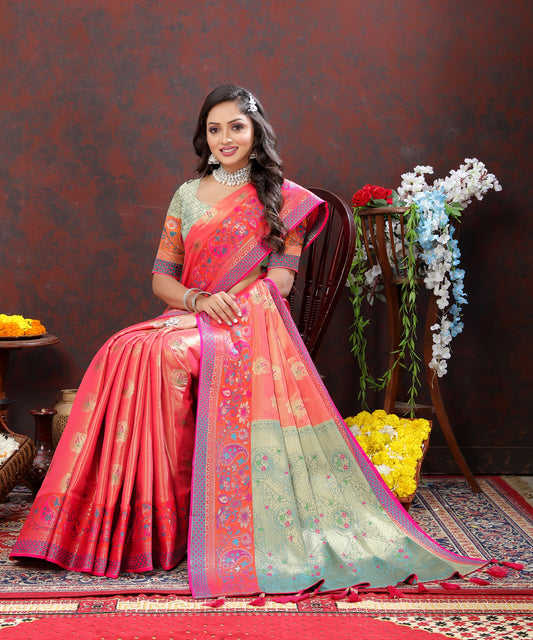 Soft Paithani silk saree
