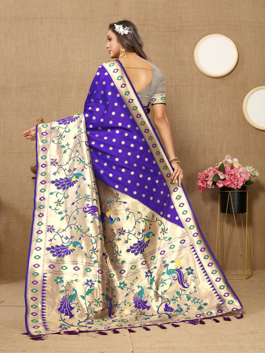 Soft Paithani silk saree