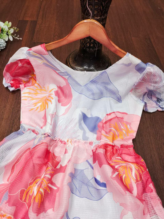 Digital print Kota Febric Kurti