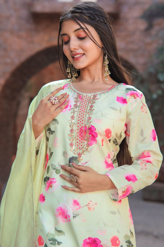 Pure Muslin with digital print Kurti