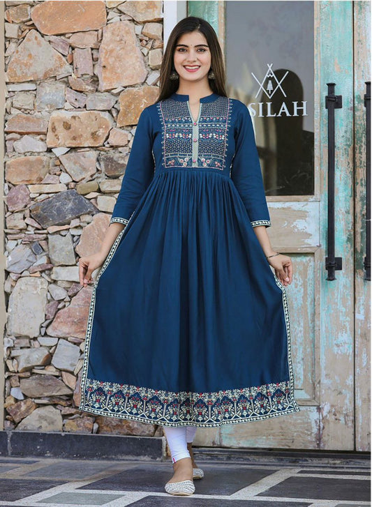 Foil Print Kurti .