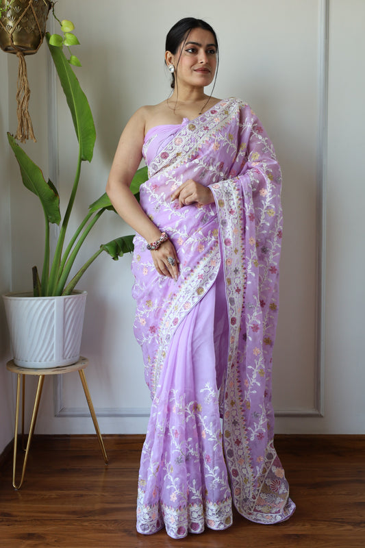 Heavy Soft Organza Saree