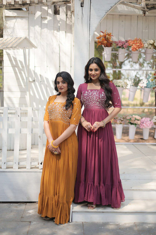 Sequins Multithreaded Embroidered Kurti