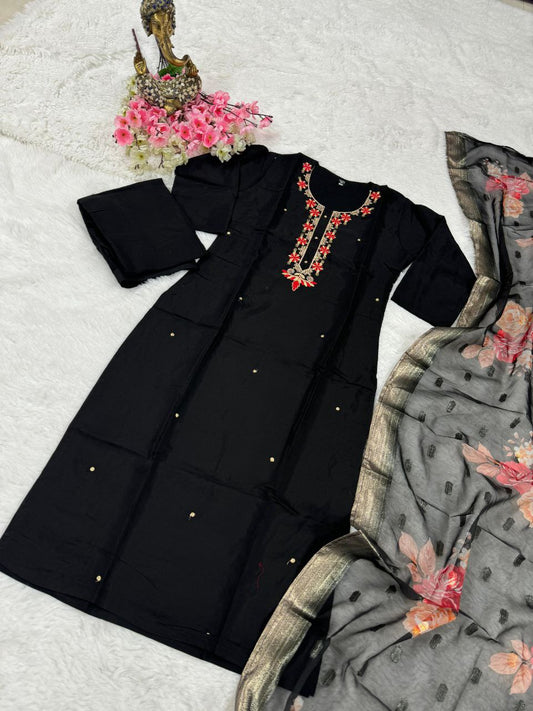 ACQUARD TEBY SILK KURTI