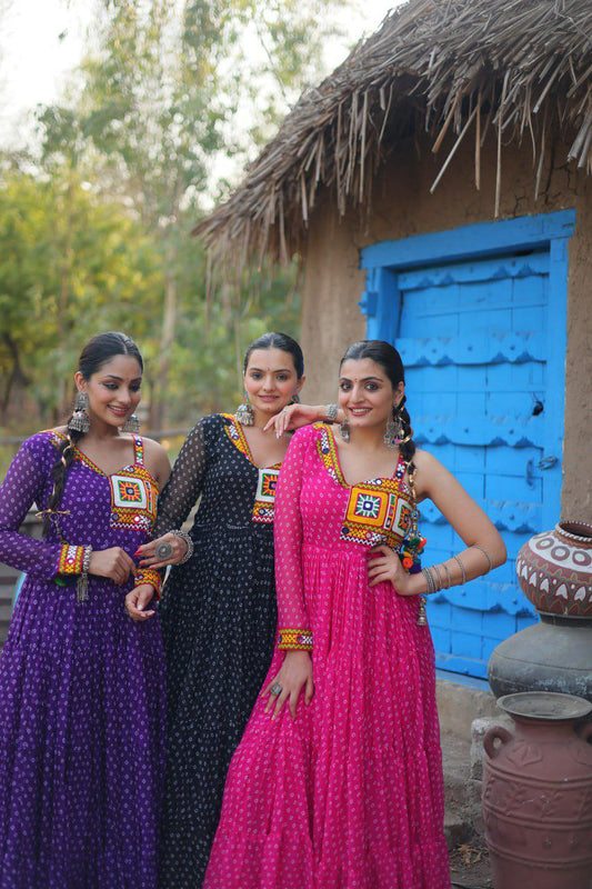 Bandhani Print work Kurti