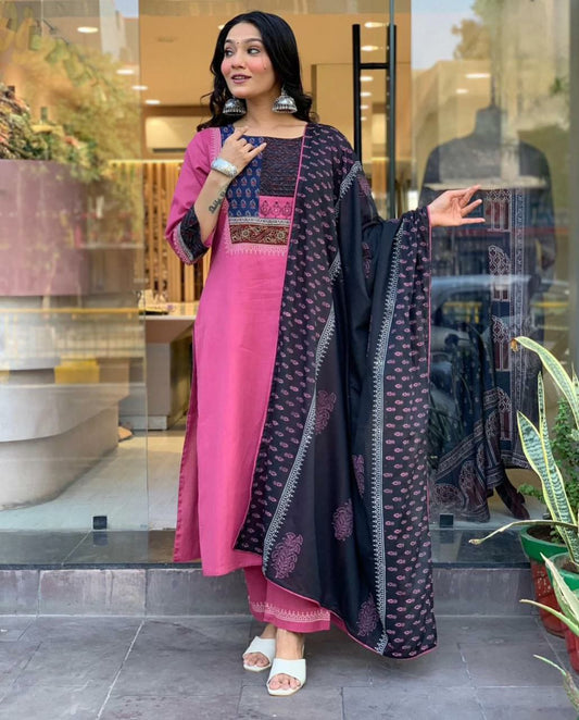 Rayon with mirror work Kurti