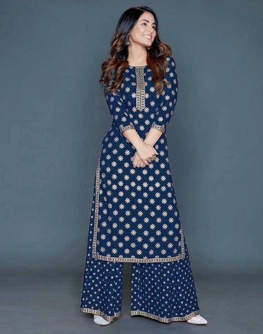 Gold Print Kurti