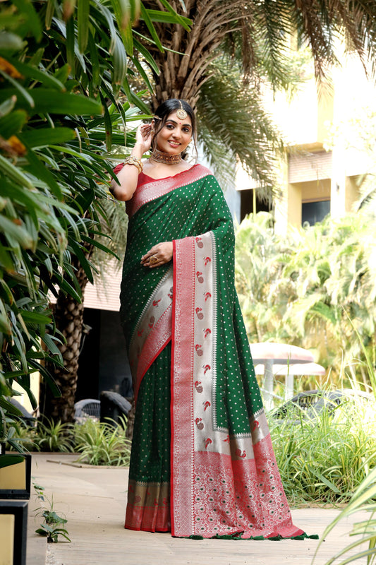 Banarasi soft silk paithani saree