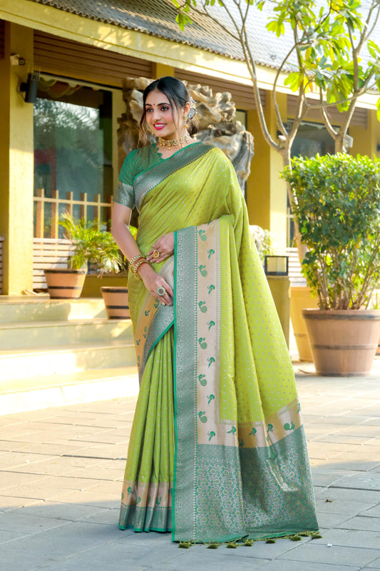 Banarasi soft silk paithani saree
