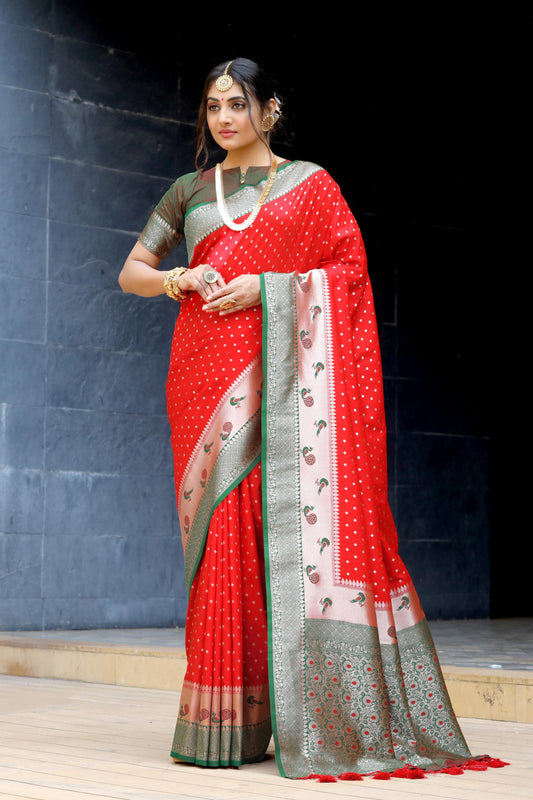 Banarasi soft silk paithani saree