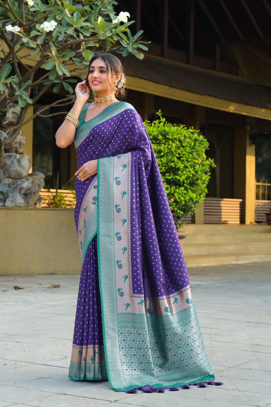Banarasi soft silk paithani saree