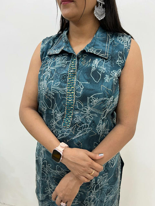 COTTON CHAHNDER WITH MILLE PRINTED PAIR