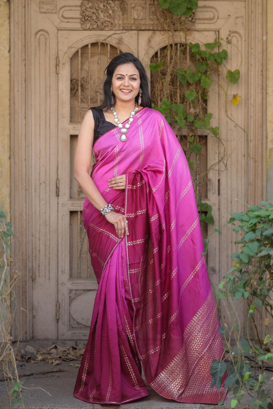BEAUTIFUL RICH PALLU & JACQUARD WORK ON ALL OVER THE SAREE