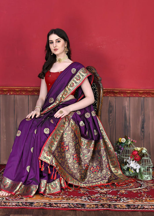 Soft Pethani silk saree