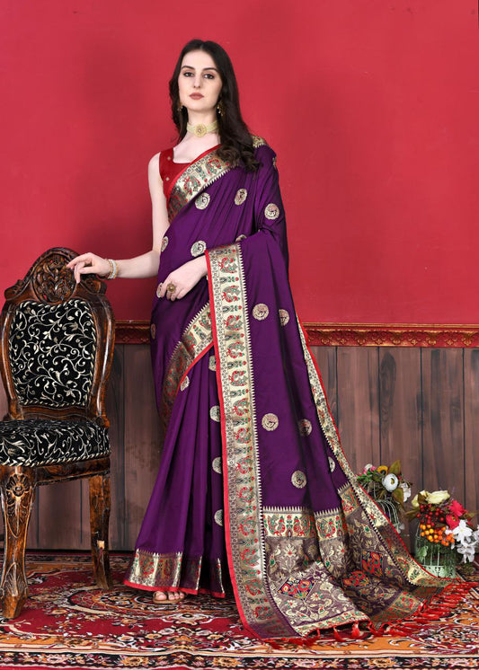 Soft Pethani silk saree
