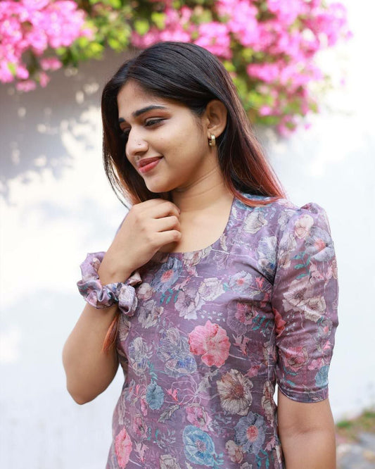 Introducing our new collection featuring the exquisite flower cotton Print kurtis