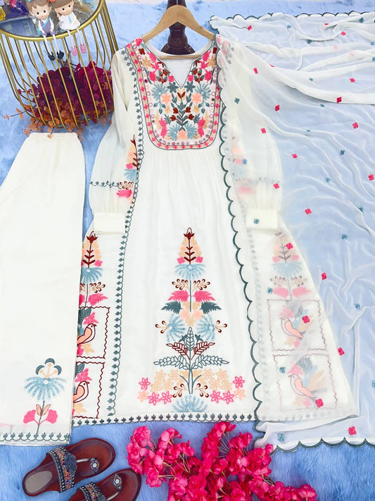 Premium Designer Readymade Top, Plazzo & Dupatta Collection