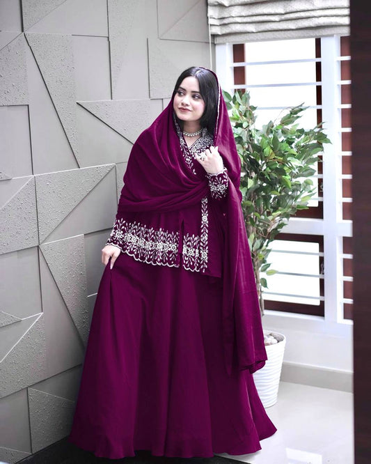 Launching New Designer Party Wear Look: Top with Lehenga & Dupatta Set