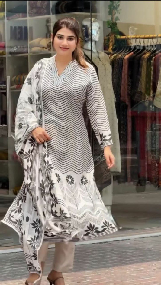 Kurti Suit Set seems to be a party wear outfit