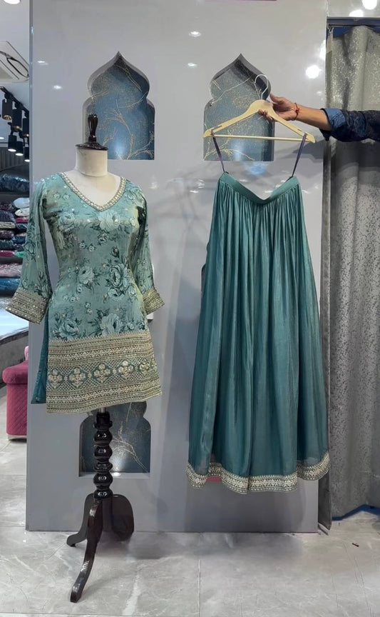 Sharara and Dupptta In Fancy Style
