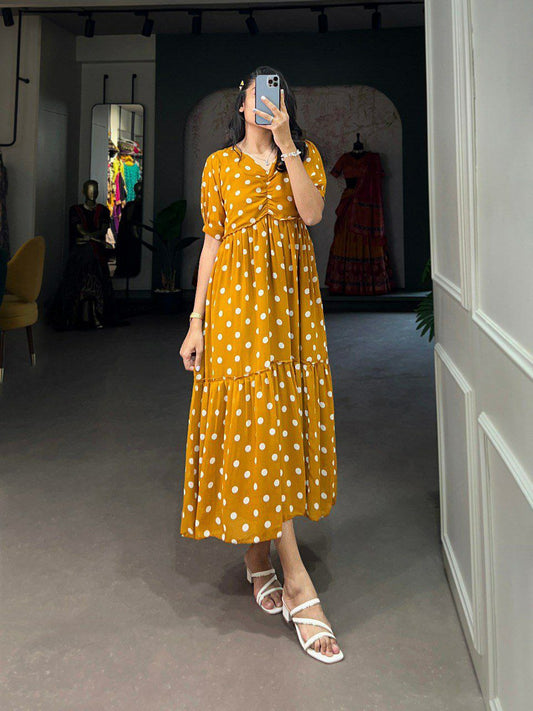 Polka Dot Print Kurti