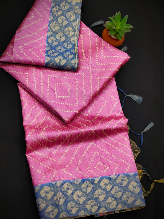 SOFT TUSSAR SILK SAREE