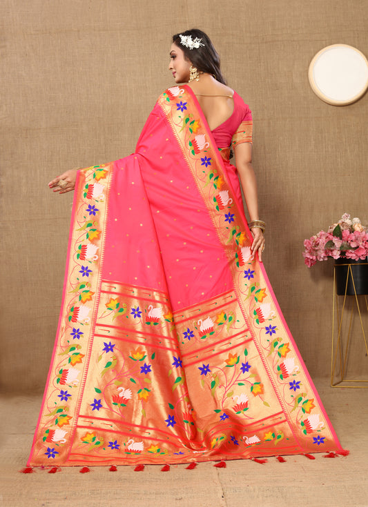 Soft  Paithani  silk saree