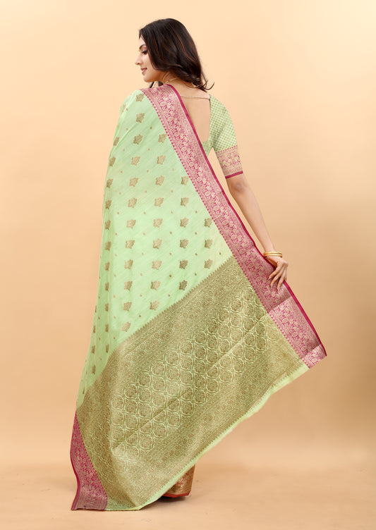 Magic Slub Silk Saree