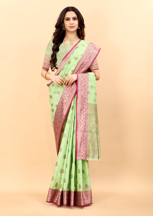 Magic Slub Silk Saree