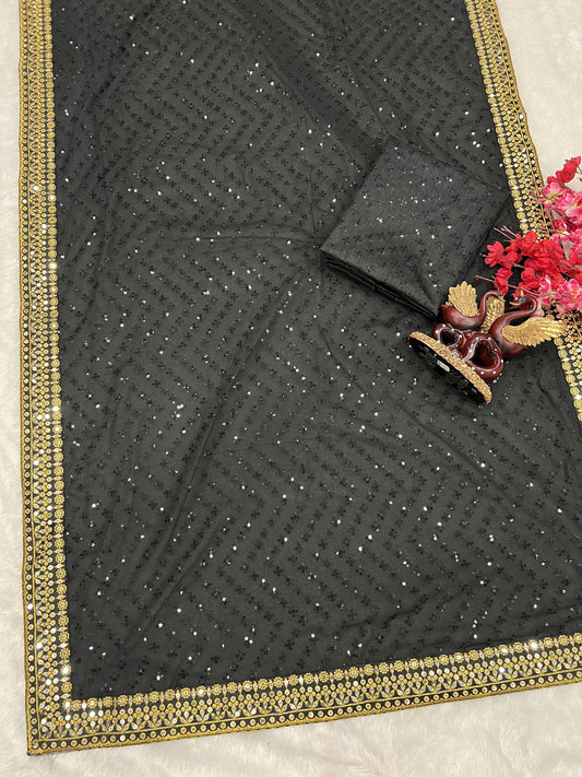 Soft Georgette Fabric Saree