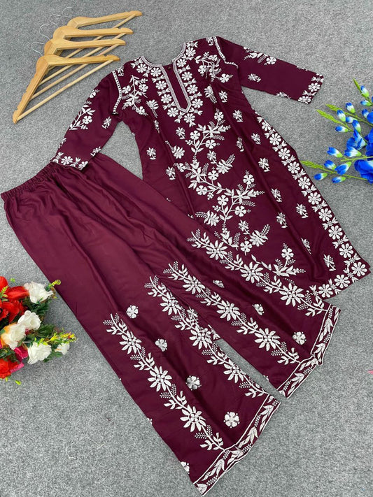 EMBROIDERY THRED WORK DRESS