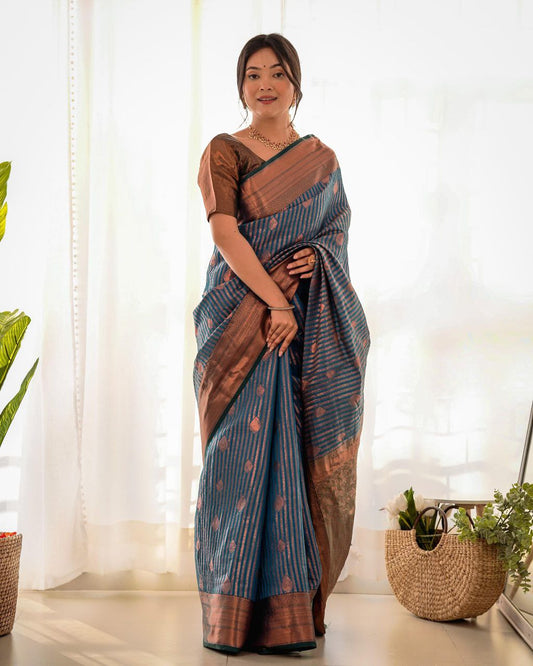 Soft raw silk saree