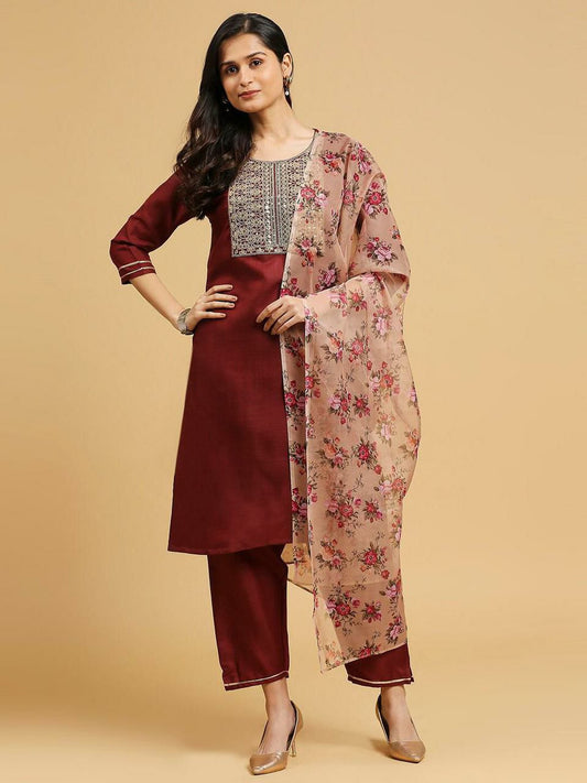 New Designer Kurti Pent Dupatta Set