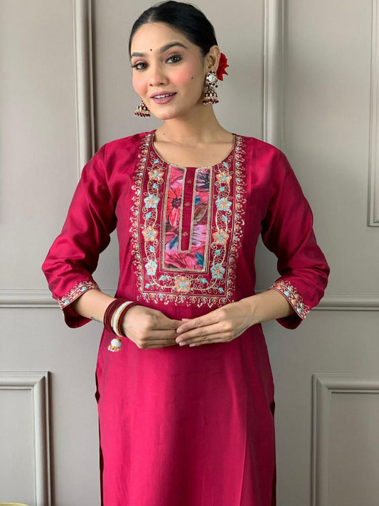 Viscose Chanderi Dress