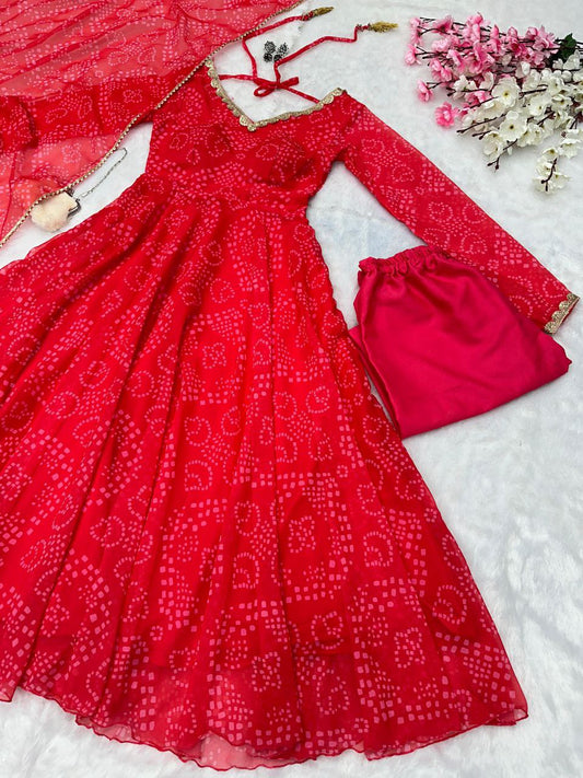 Elegant Georgette Anarkali Set