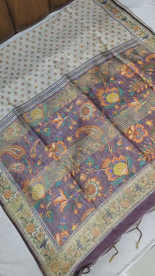 SOFT TUSSAR SILK SAREE